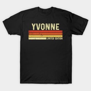 Yvonne Name Vintage Retro Limited Edition Gift T-Shirt